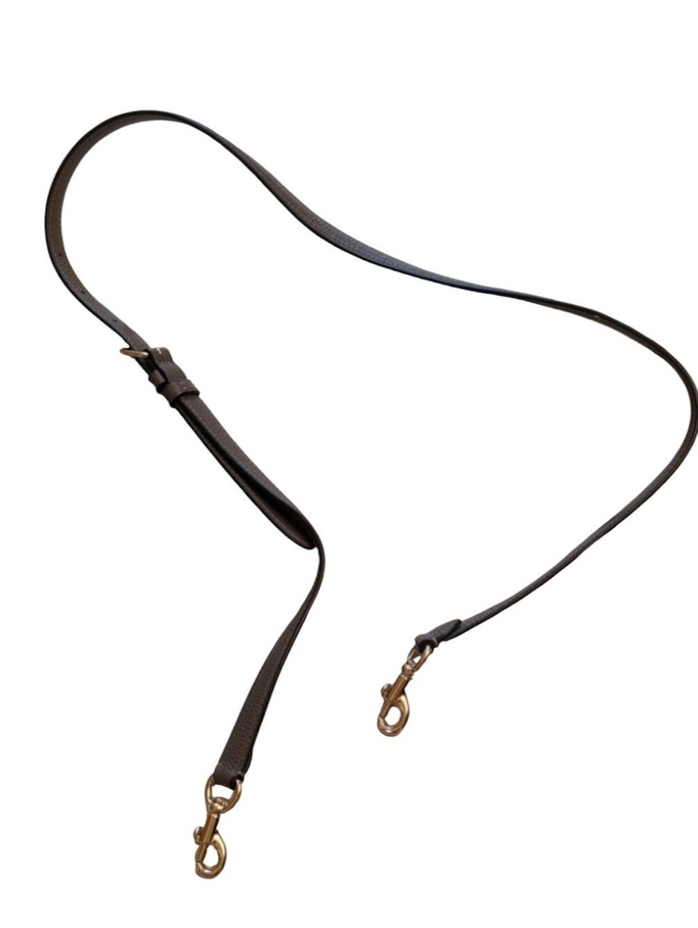 NEW Coach Replacement Crossbody Strap Taupe Grey Leather Gold Hardware